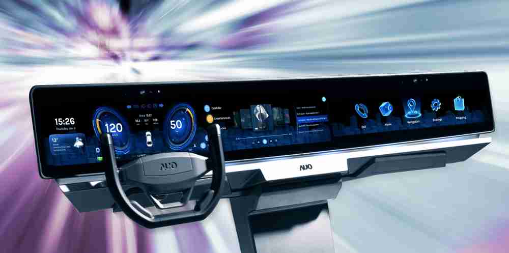 人生就是博开拓前瞻显示技术创新应用，，，，结合优异整合设计能力，，，开发智能车载FIDM Plus一体化显示方案，，，让驾驶操作与车内娱乐体验再进化